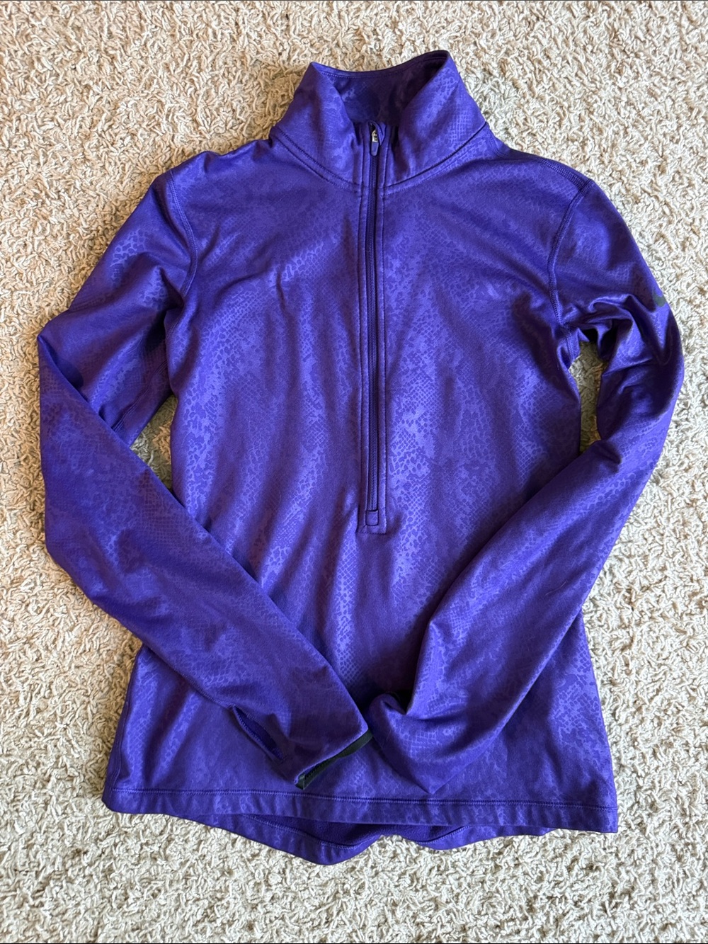 Nike Purple Quarter-Zip Base Layer